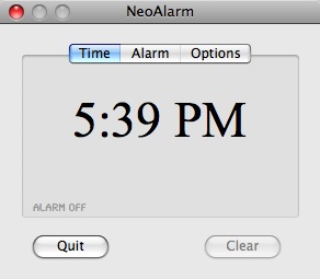 NeoAlarm Main Window